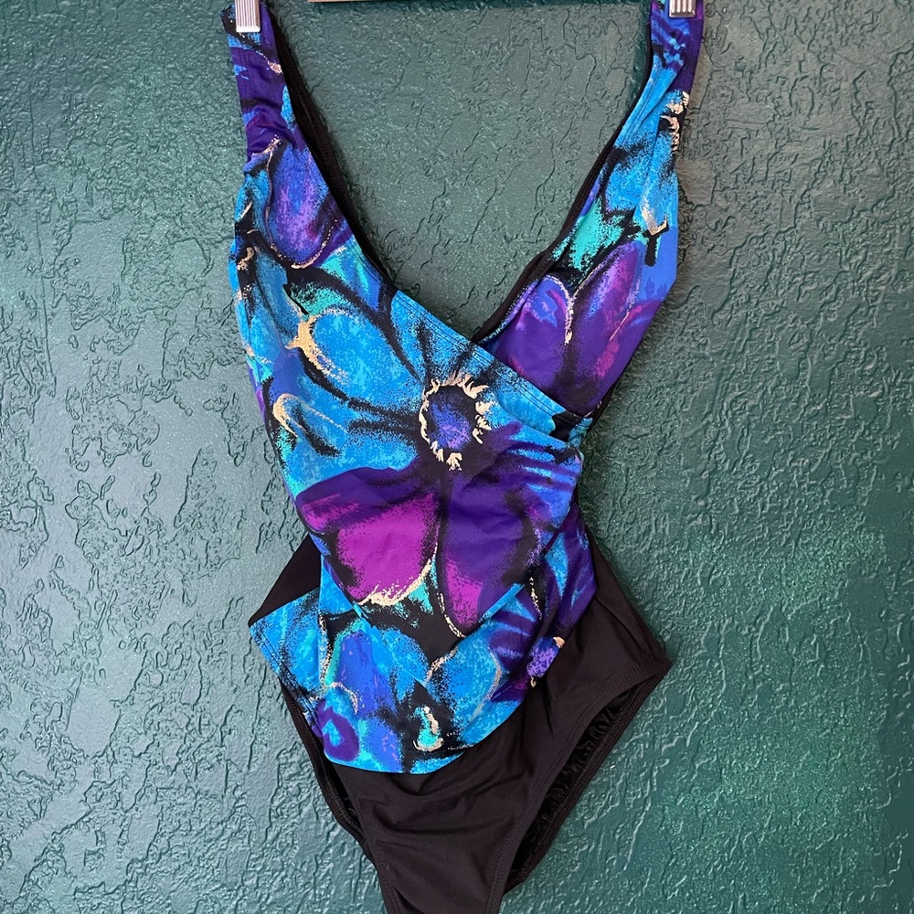 Vintage Longitude one piece wrap swimsuit